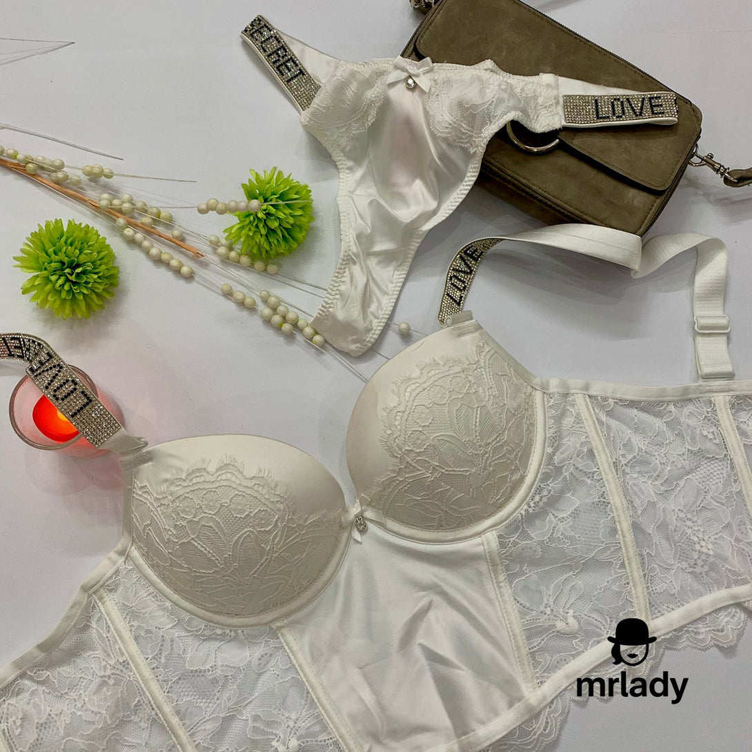 طقم حمالة صدر فيكتوريا سيكريت كورسيه بوش أب V2 – mrlady